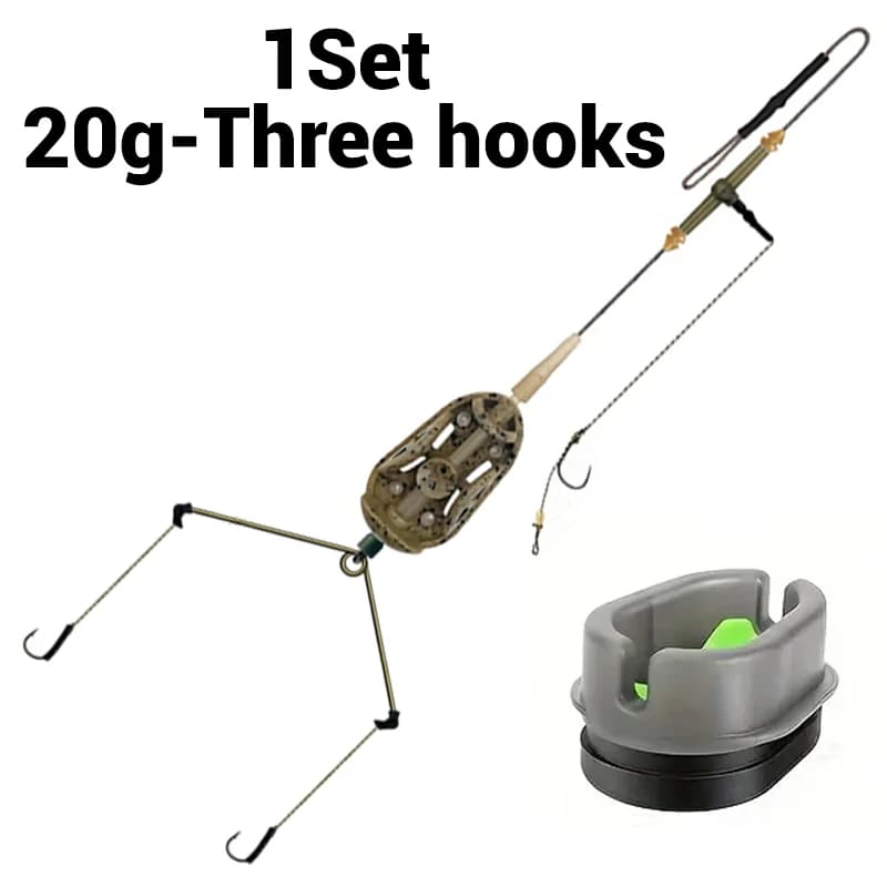 Hair clips to the pre-anneated carp at 3 hooks with Leadcore | Food Method Ready | Mymetic bait, mixed colors | Robusto fresh water fishing