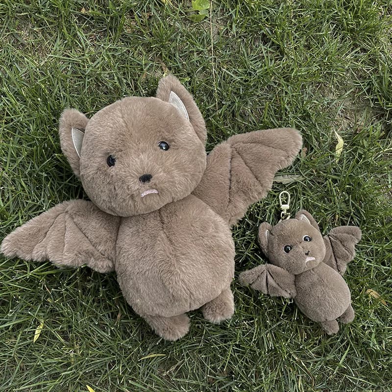 Pipistrello peluche portachiavi zaino ciondolo carino morbido peluche gotico pipistrello animale peluche per bambini regalo arredamento della camera di Halloween