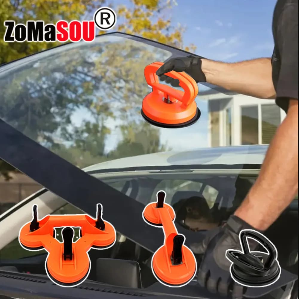Ventose per sollevamento vetro resistenti all'aspirapolvere Maniglia in ABS per vuoto resistente per strumento di riparazione ammaccature per auto con ventosa per piastrelle di vetro