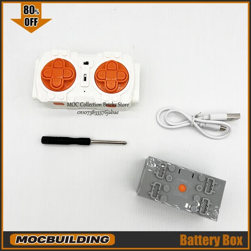 Rechargeable Battery Box DIY Assembly Technology Brick Parts Speed Remote Control PF Building Blocks Modify MOC