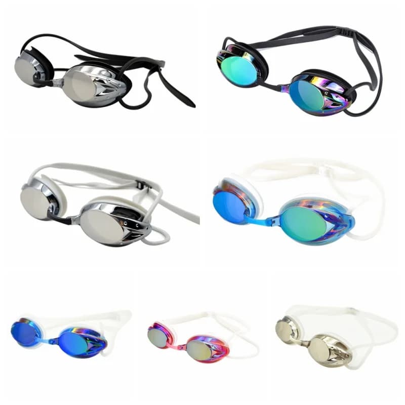 Swimwear for Adults, Men and Women, HD Waterproof Anti-fog With Electroplated Lens, Professional Competition Glasses