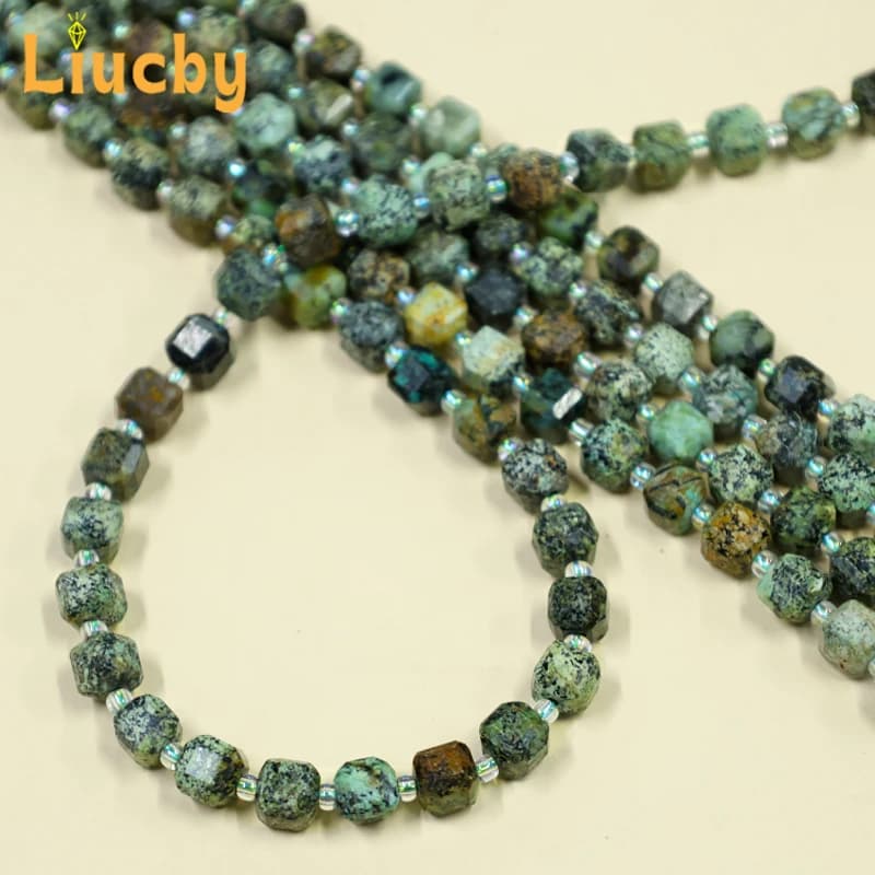 African pine cube sugar Natural Stone Beads For Jewelry Making DIY Transparent crystal bracelet keychain 15 ''Wholesale 6/8/10MM