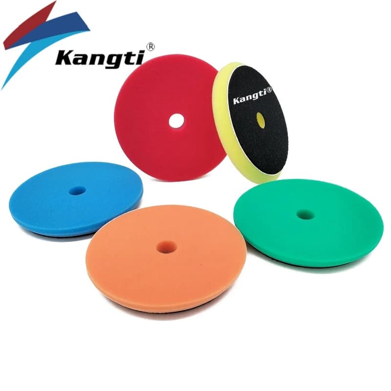 Tamponi per lucidatura composti da 5 pollici (125mm) Kit di tamponi per spugna da taglio per lucidatrice tampone per auto Compounding e ceretta