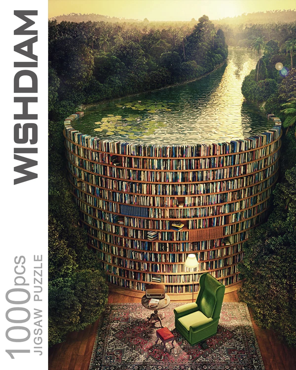 Puzzle 1000 pezzi per adulti: canale da scaffale, gioco educativo divertente Decompressione intellettuale Puzzle interessante