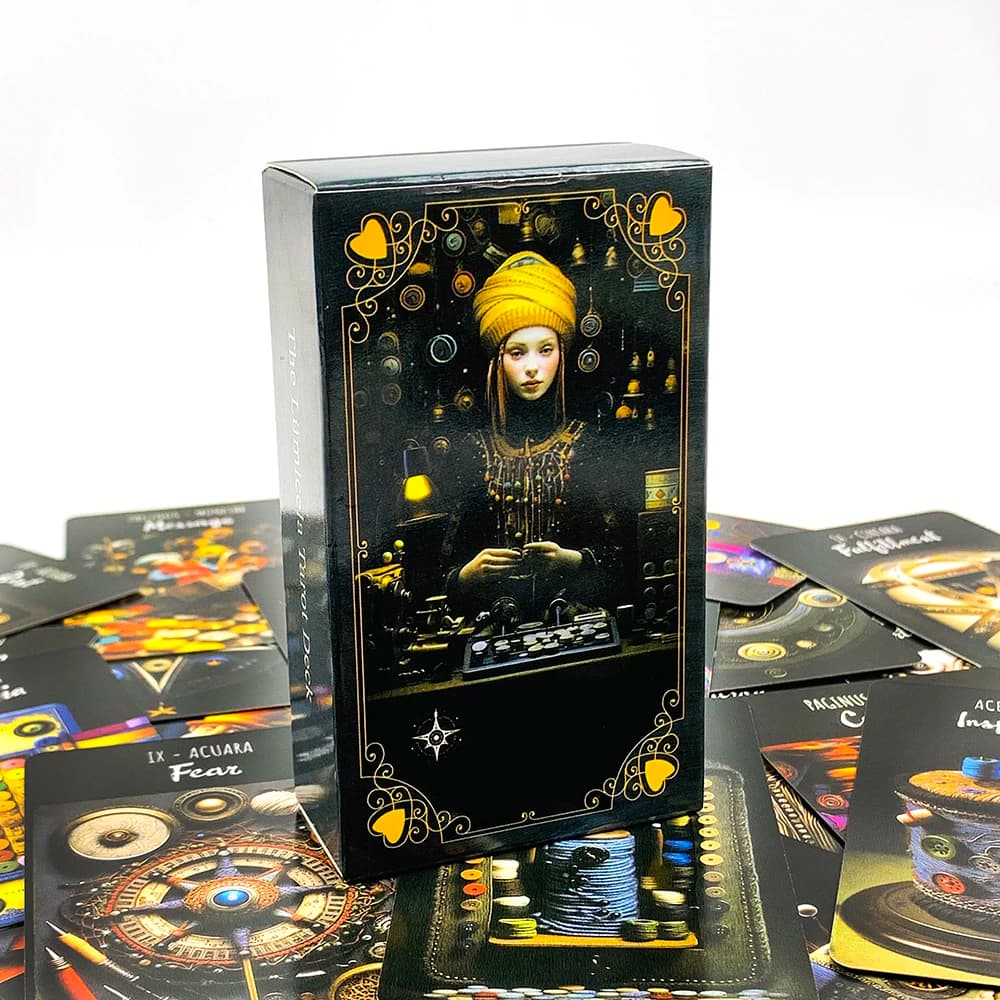 Nuovo mazzo di tarocchi Oracle Card Destino Divinazione Tempo libero Intrattenimento Riunioni di famiglia Gioco di carte dei tarocchi per principianti e professionisti