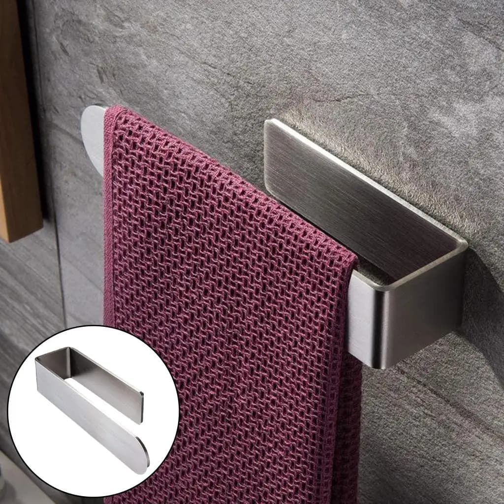 Portasciugamani in acciaio inossidabile di alta qualità, portasciugamani moderno montato a parete per carichi pesanti per cucina bagno