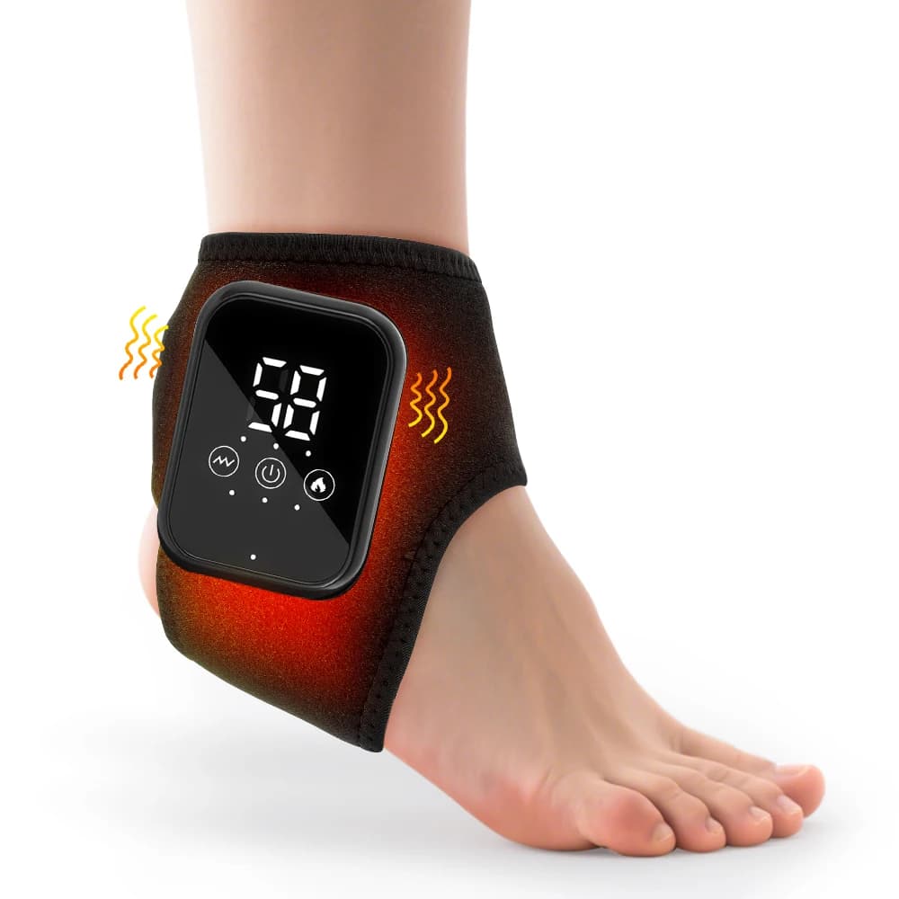 Electric Foot Heat Massage Hot Compression Vibration Ankle Massage Ankle Wrap for Joint Protection Support Ankle Brace Healthcare