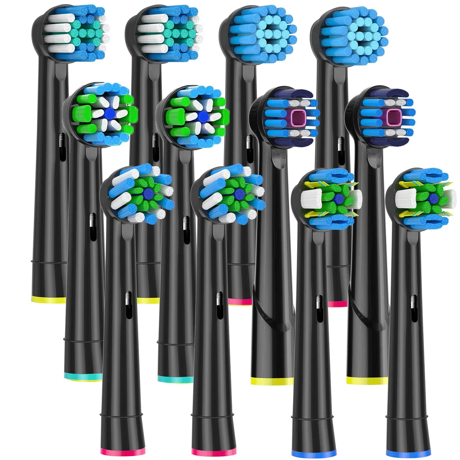 12 nozzles for Oral B electric toothbrush head, spare head, charging, sensitive wire, cross action for Oralb