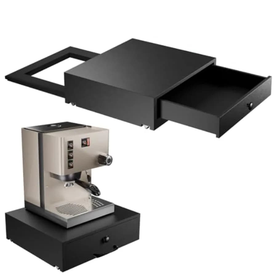 Grande Supporto in Legno per Macchina da Caffè con Cassetto Portacapsule per K-Cup, Organizzatore per Macchina da Caffè e Contenitore per Capsule