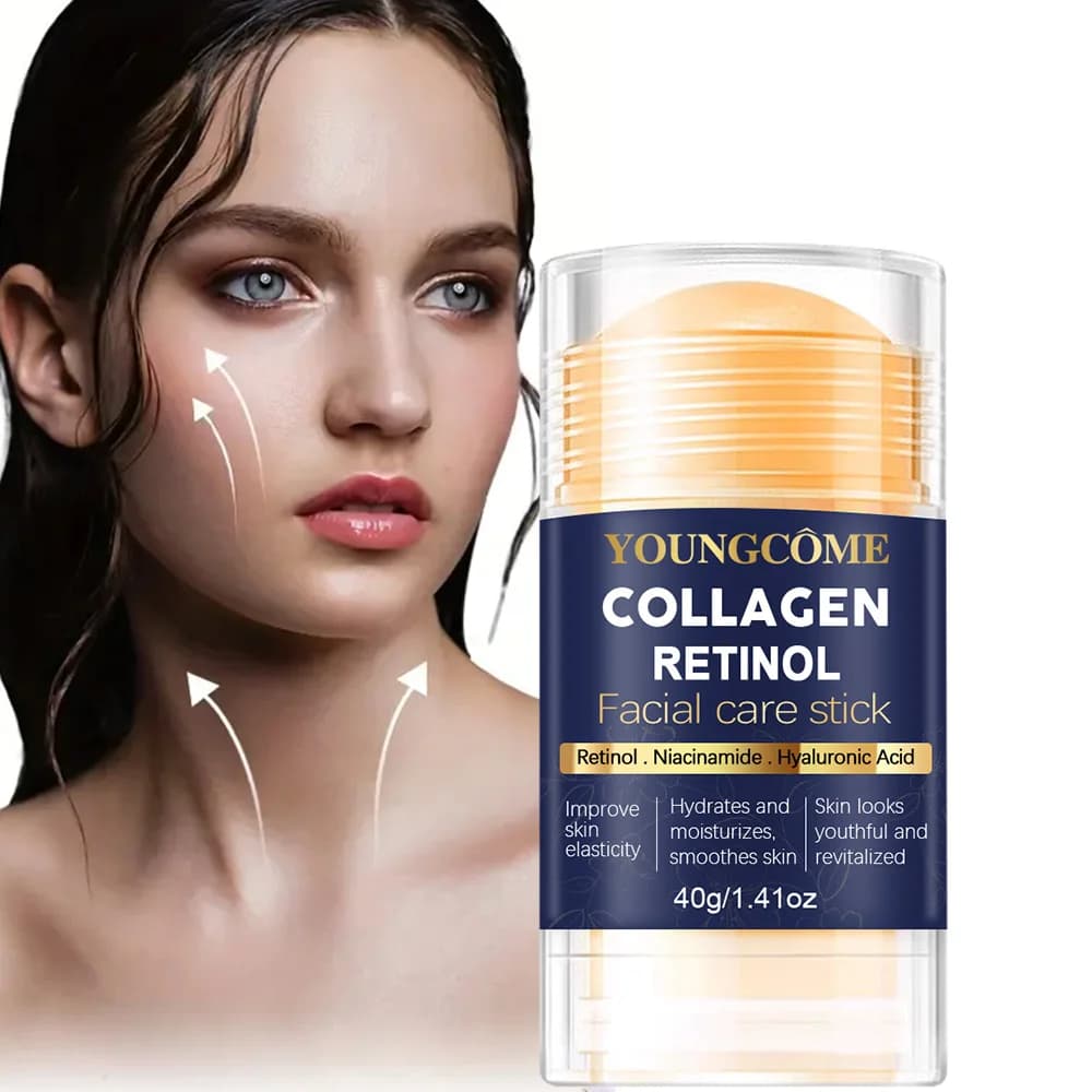 Stick for the Care of Face to Collagen and Retinol, Hydrating Deep, Suitable for Dry and Aged Skin, Hydrating Face Cream and Repairer