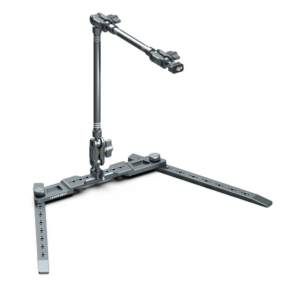 LEAPLIGHT Desktop Tripod Aluminum Overhead Stand Photography Tripod w 1/4 for Camera Phone Tablet Shooting Recording Video Live