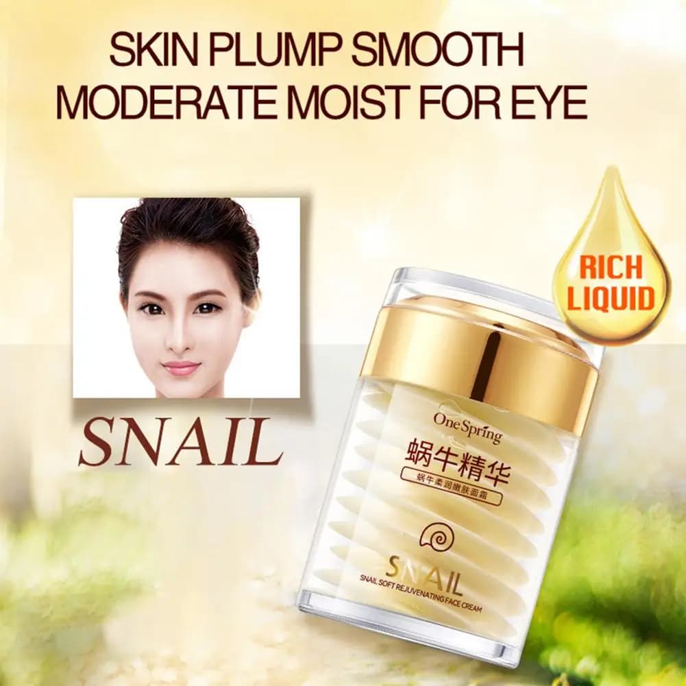 60g Snail Moisturizing Cream Hydrating Nourishing Softening Facial Repair Lotion Multi Effect Gentle Skin Care Calming Nourish