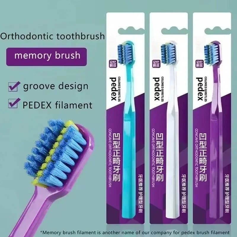 1/3pc Full mouth cleaning, Men's toothbrush, Teeth brush with medium and hard bristles for adults, Excellent cleaning effect, Teeth whitening