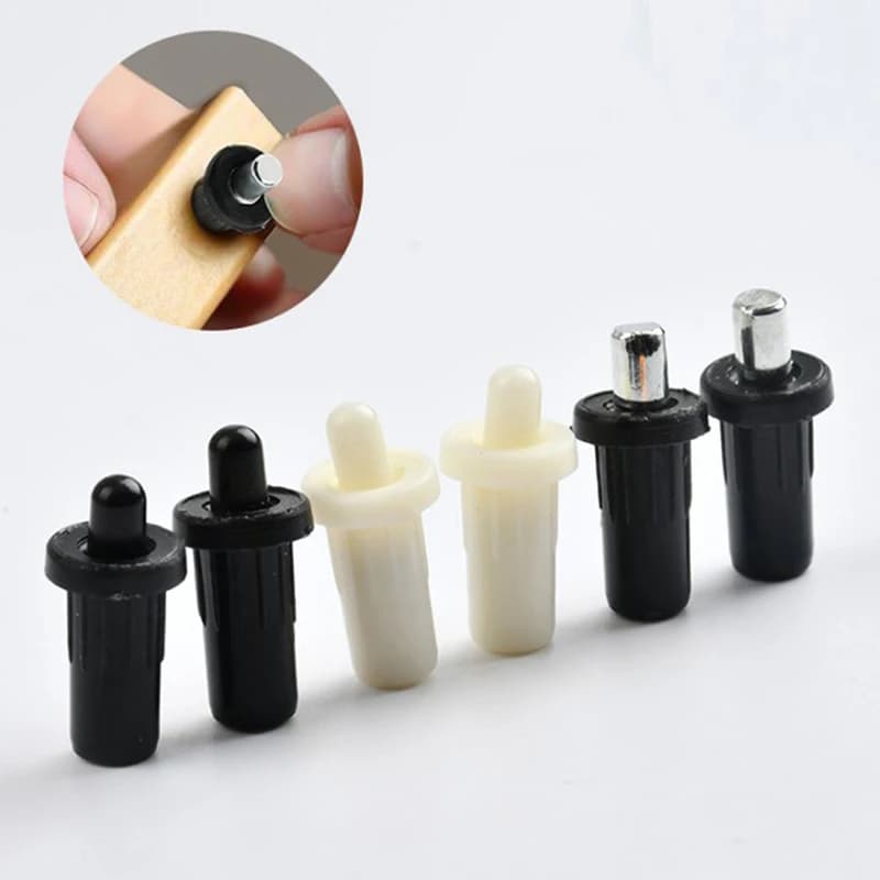 10 pz a scomparsa Buffer molla armadio porta molla Pin superiore inferiore asse centrale albero connettore accessori Hardware per mobili