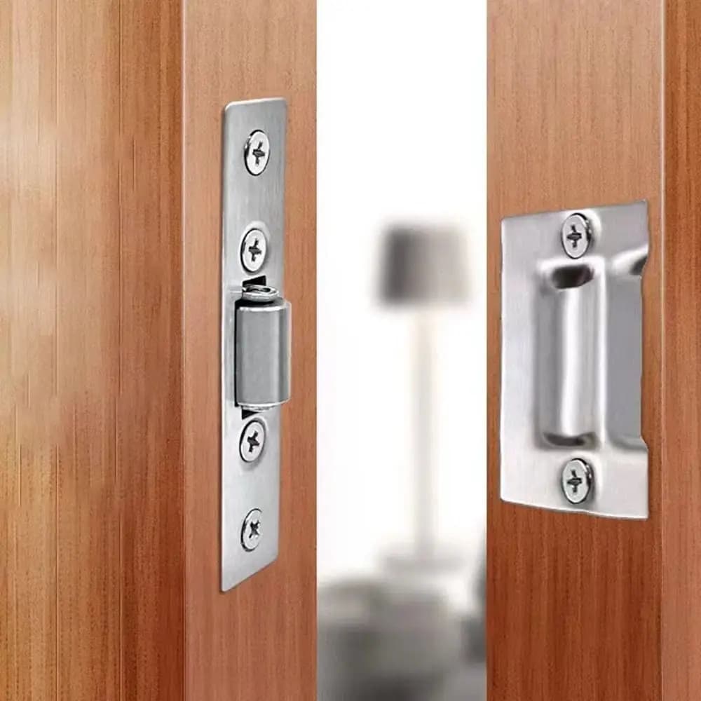 Chiusure per porte nascoste in acciaio inossidabile armadietto serratura a rullo per armadietto serratura per porte in legno ferma Hardware per mobili per la casa di alta qualità