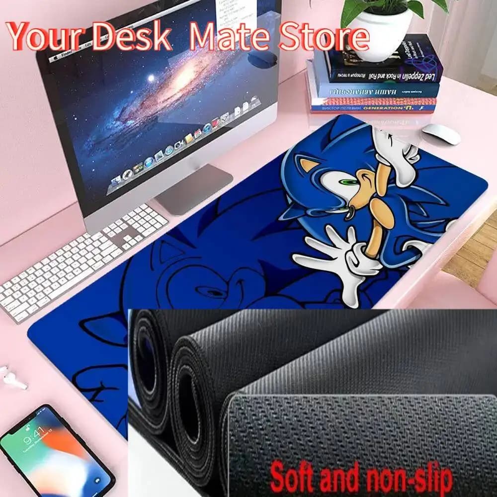 S-Sonics Tappetino per mouse Gaming 900×400 Tappetino per mouse Gamer Xxl Tappetino per mouse Accessori per uffici Tastiera Tappetino lungo Tappetino per scrivania per computer