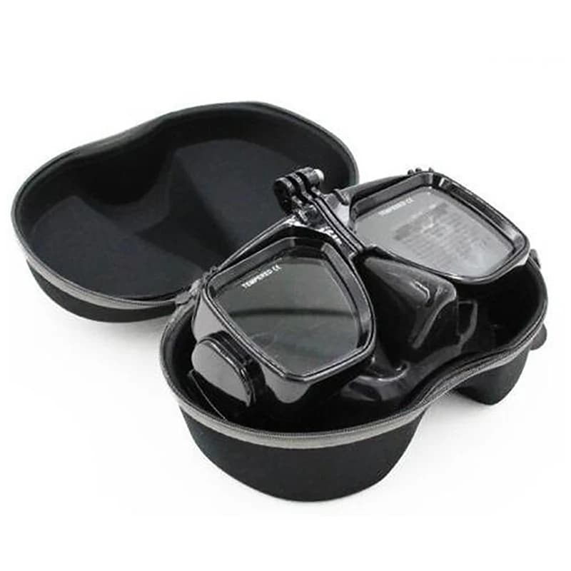 1set Multifunction Face Cover Snorkel hinge cover for underwater swimming storage box for diving glasses Scuba Snorkeling Set