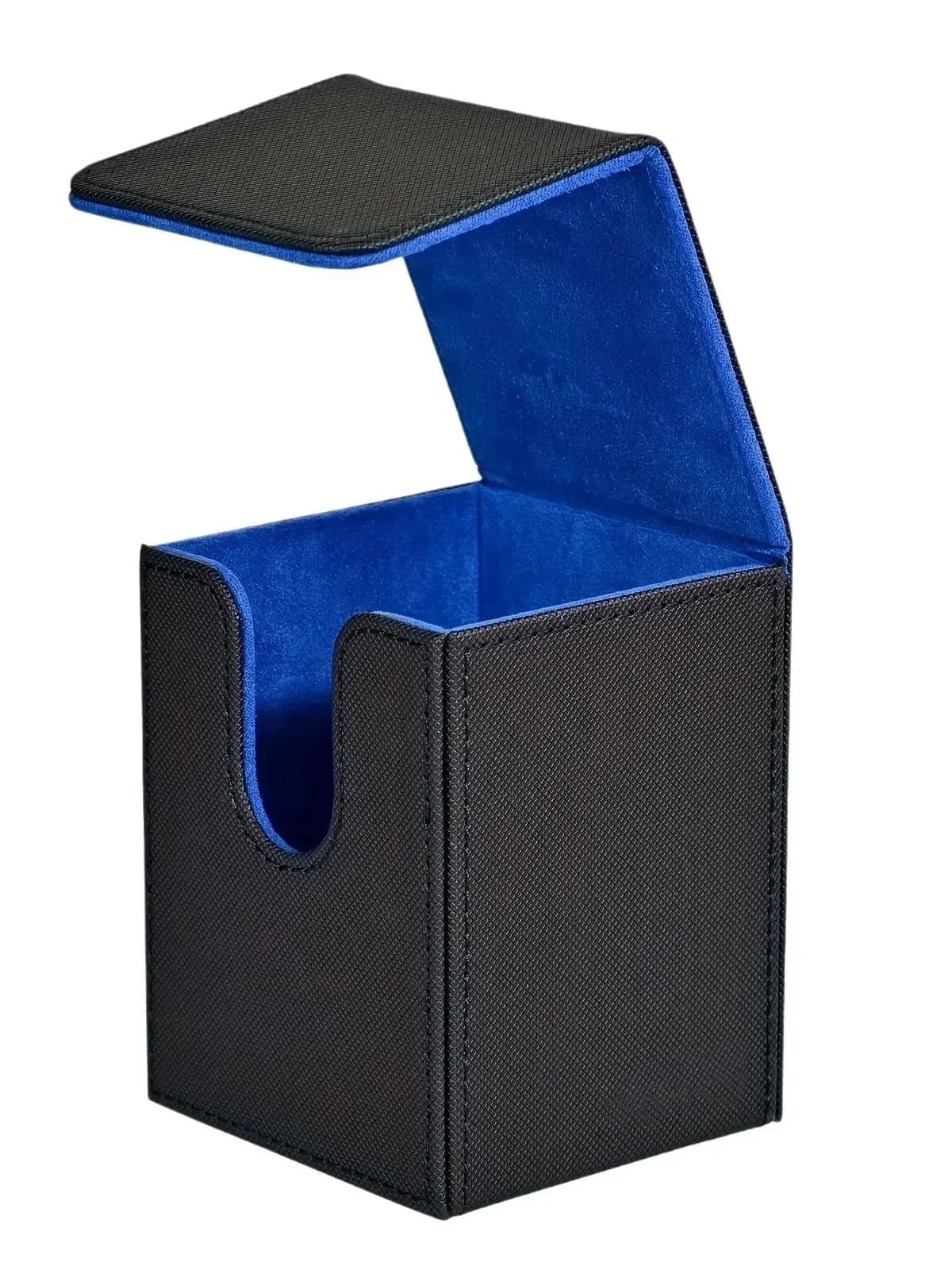 Card Deck Box,Card Deck Case Holds 100+ Sleeved Cards, PU Leather Card Storage Box For TCG game trading cards.