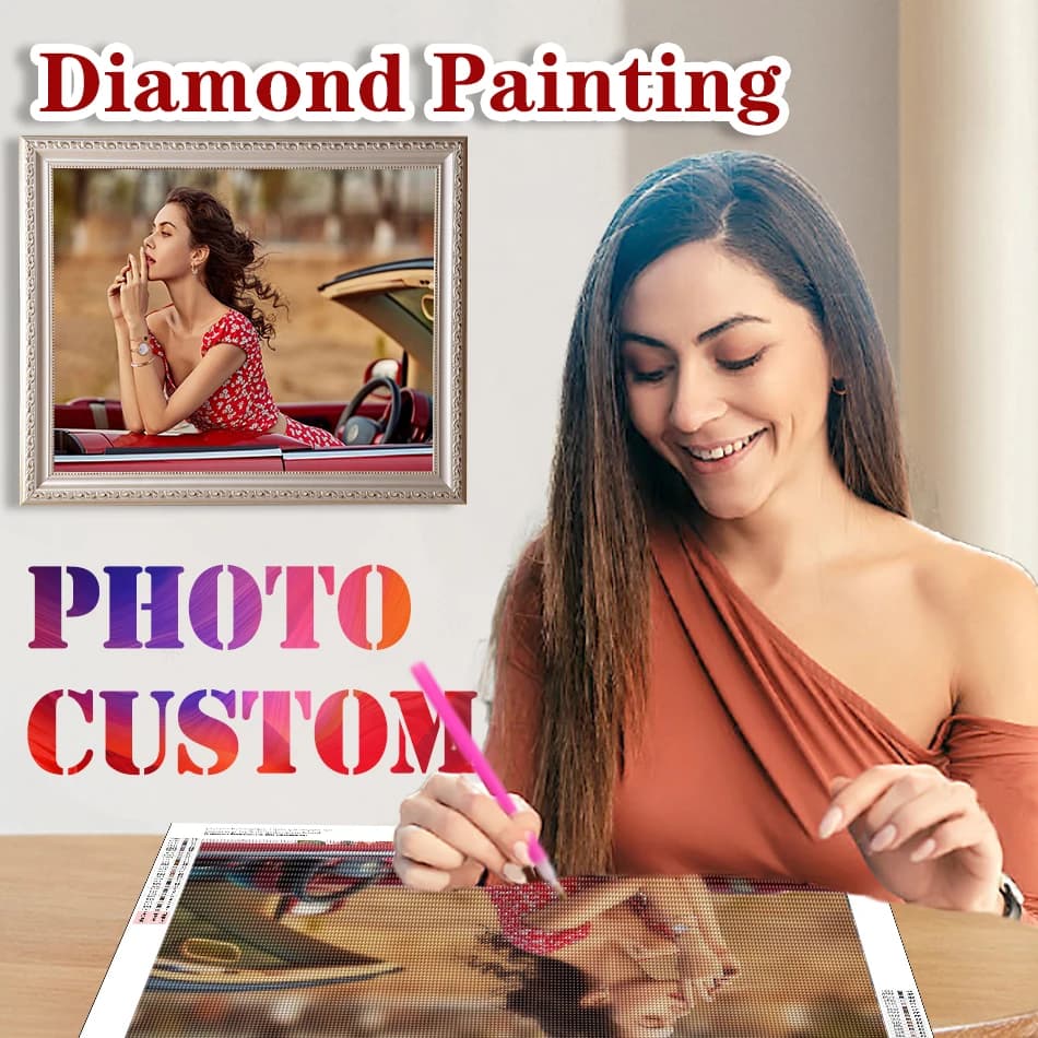 CHENISTORY Foto Personalizzata Pieno Quadrato/Rotondo Pittura Diamante Punto Croce Diamanti Ricamo Kit Arte Fai Da Te Regalo Decorazione Della Casa