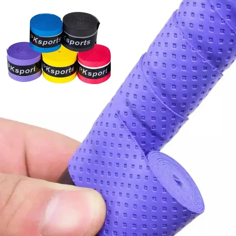 1-2 Pezzi Nastro Grip per Racchetta da Tennis in PU Assorbente, Nastro Antiscivolo per Racchetta da Tennis e Badminton, Accessori per Tennis