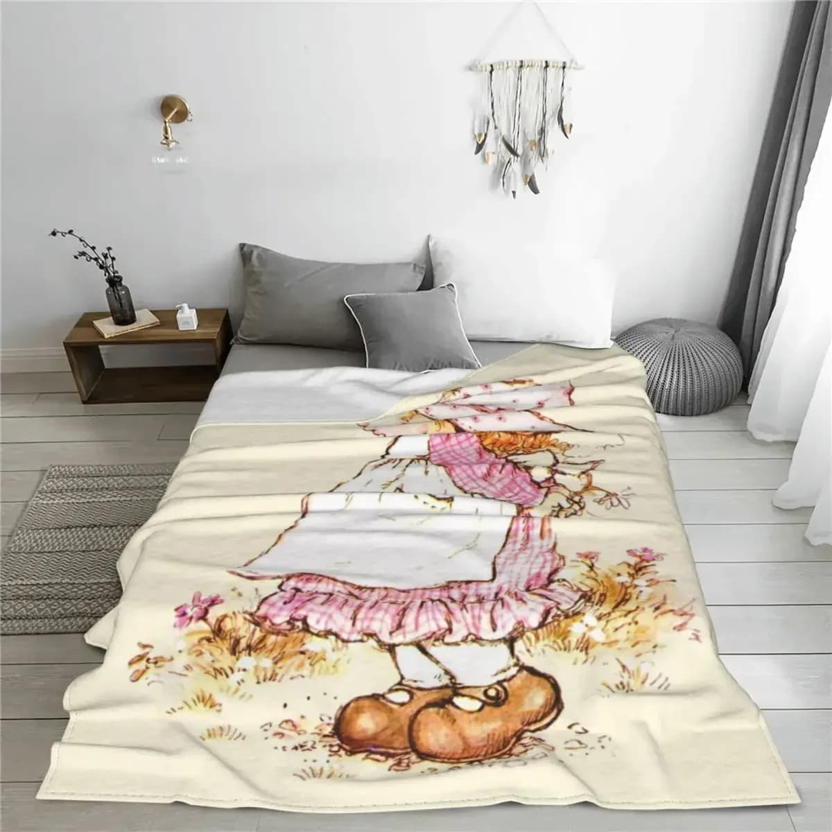 Relax coperta Sarah Kay Flower Girl Merch accessori letto coperta decorativa tiro velluto Ultra-morbido per divano