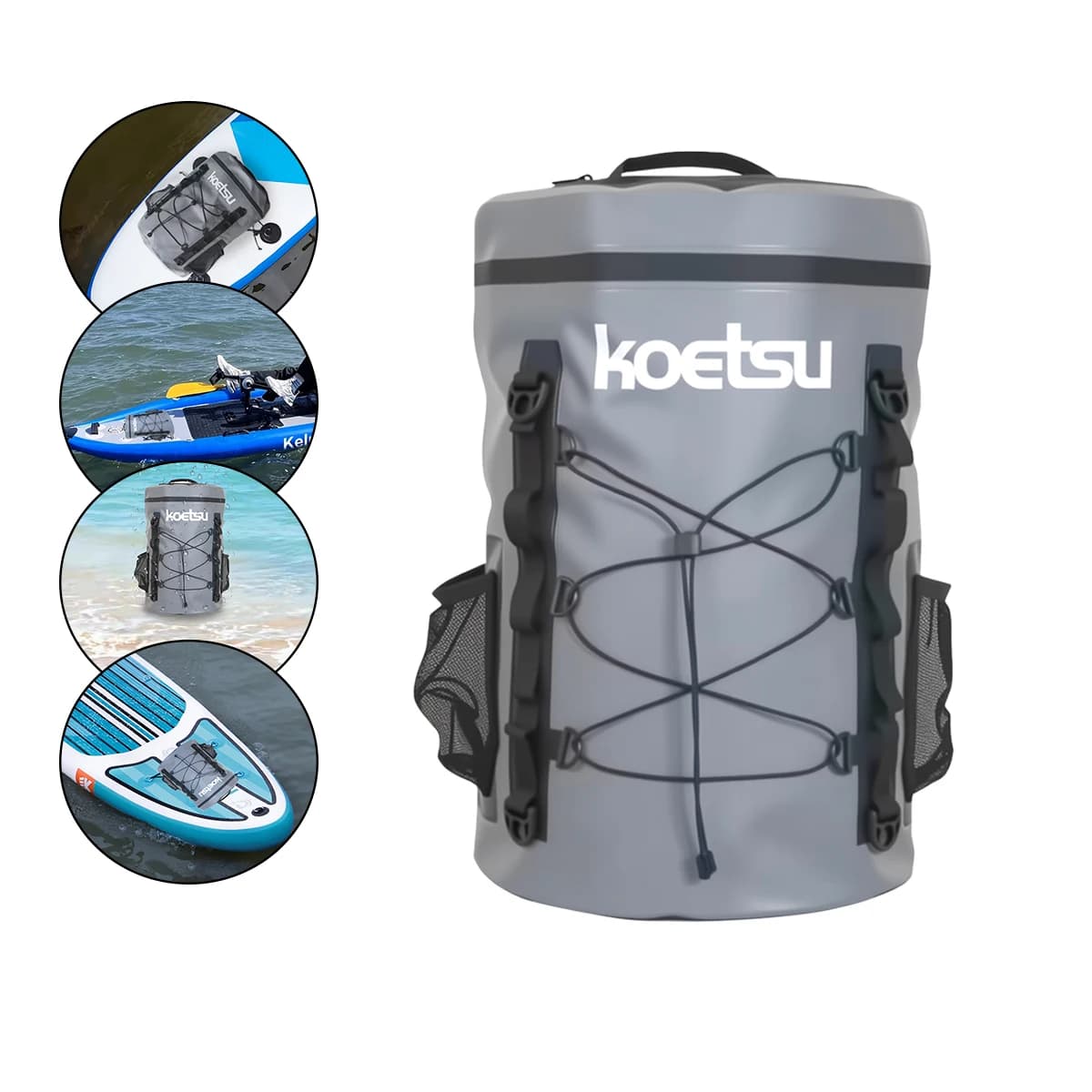 Borsa da 40L per Paddle Board, Borsa Portaoggetti di Grande Capacità, Sacca Impermeabile per Accessori Stand-Up Paddleboard e Kayak