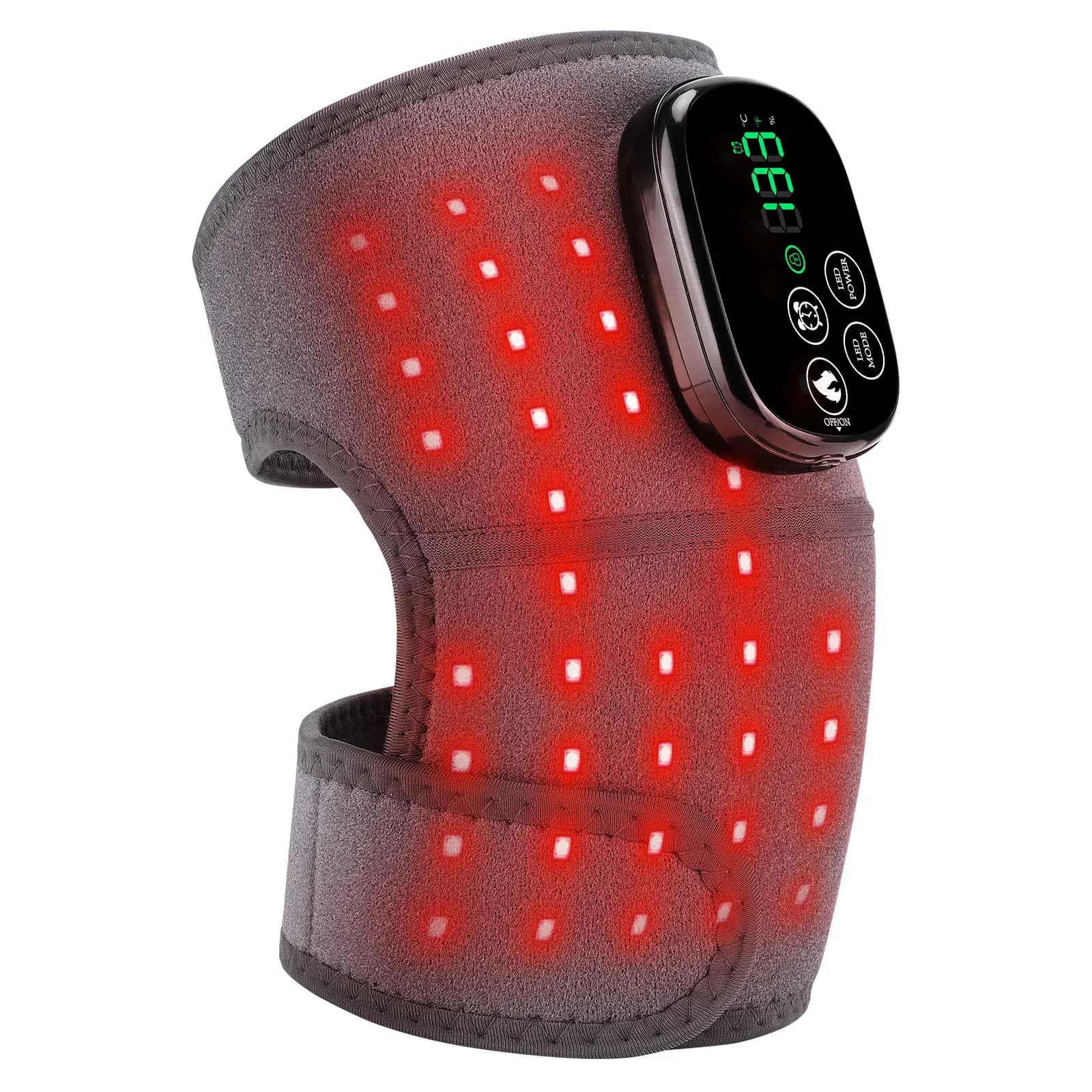 Electric Multifunctional Knee Massager with Heating And Vibration LED Light Joint Brace for Leg Muscle Relaxation And Blood Circ