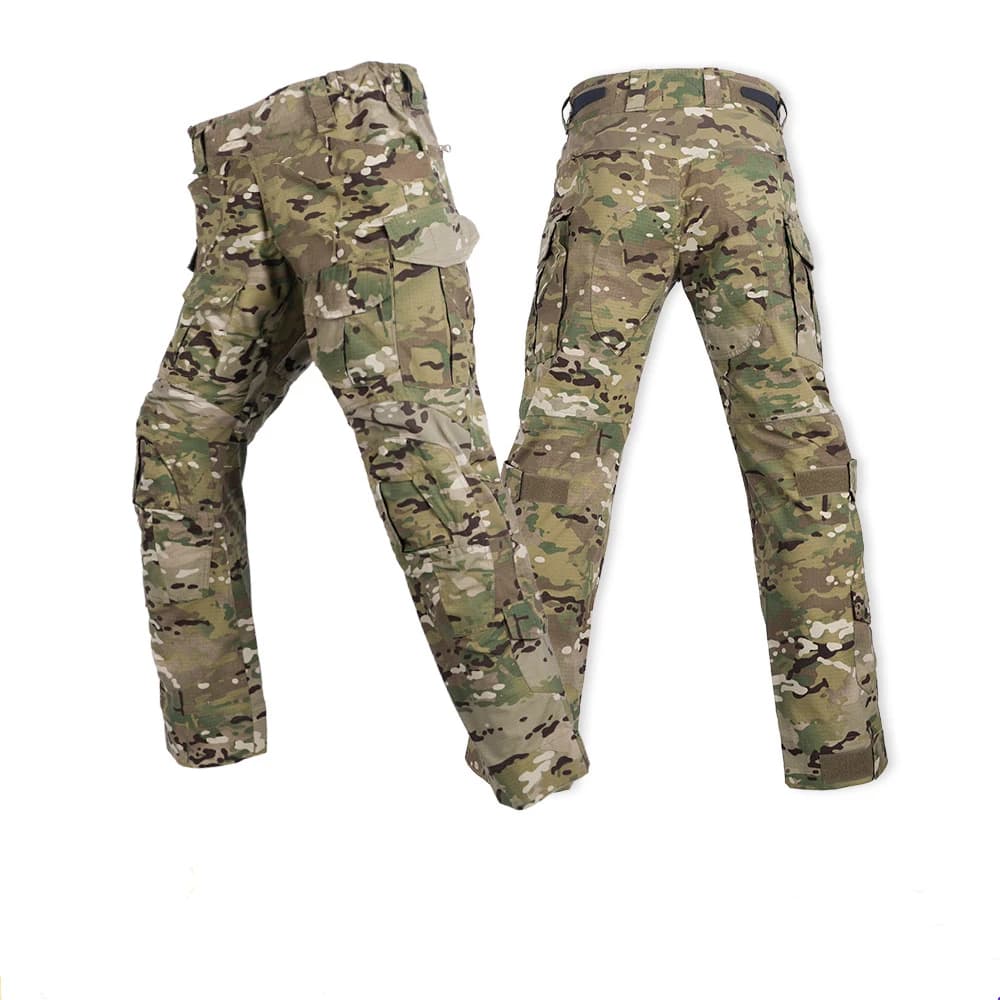 Men's Fighting Pants With Knee Pads Tactical Cargo Sports Pants Camouflage Multicam Trekking Hunting Clothing (No Knee)