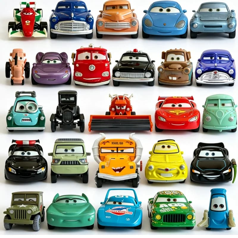 High Quality Pixar Car Models, Lightning McQueen and Mater, Ladder 1:55, Metal Toys, Birthday Gifts and New Year's Eve for Children