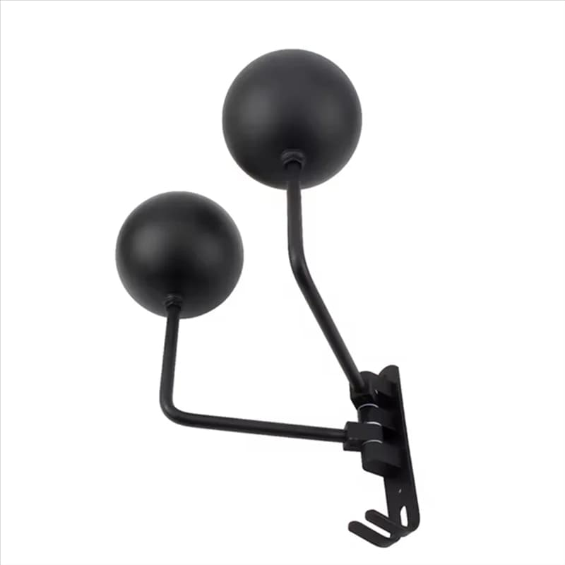 Wall mounting bracket for classic double ball bike helmet Bicycle stand with 180 degree rotation steel with metal hook