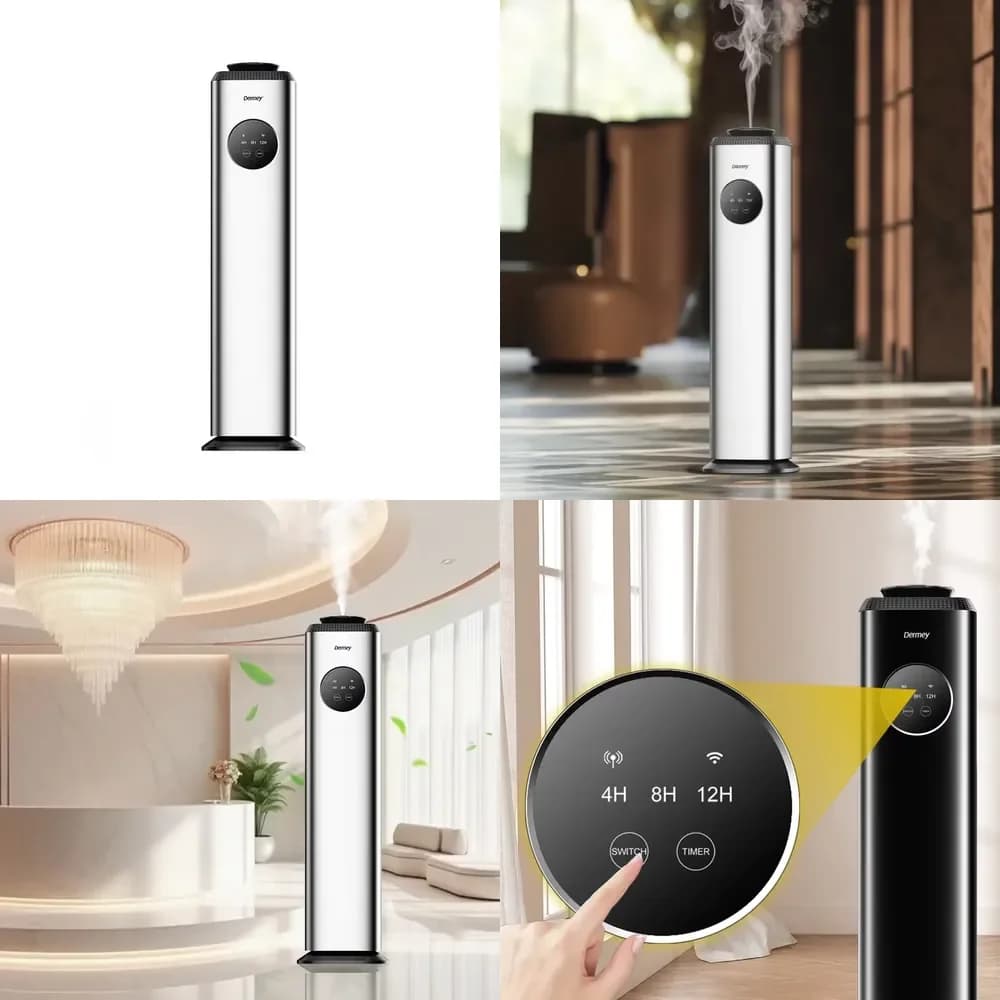 Dermey Commercial Hotel Lobby Scent Diffuser All Aluminum Nano Level Mist Electric Fragrant Waterless Essential Oil