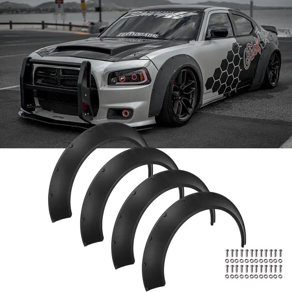 LAICY Fender Flares Wide Body Kit passaruota copertura protettiva per Dodge Charger R/T SXT SRT 2012-22 parafanghi accessori auto