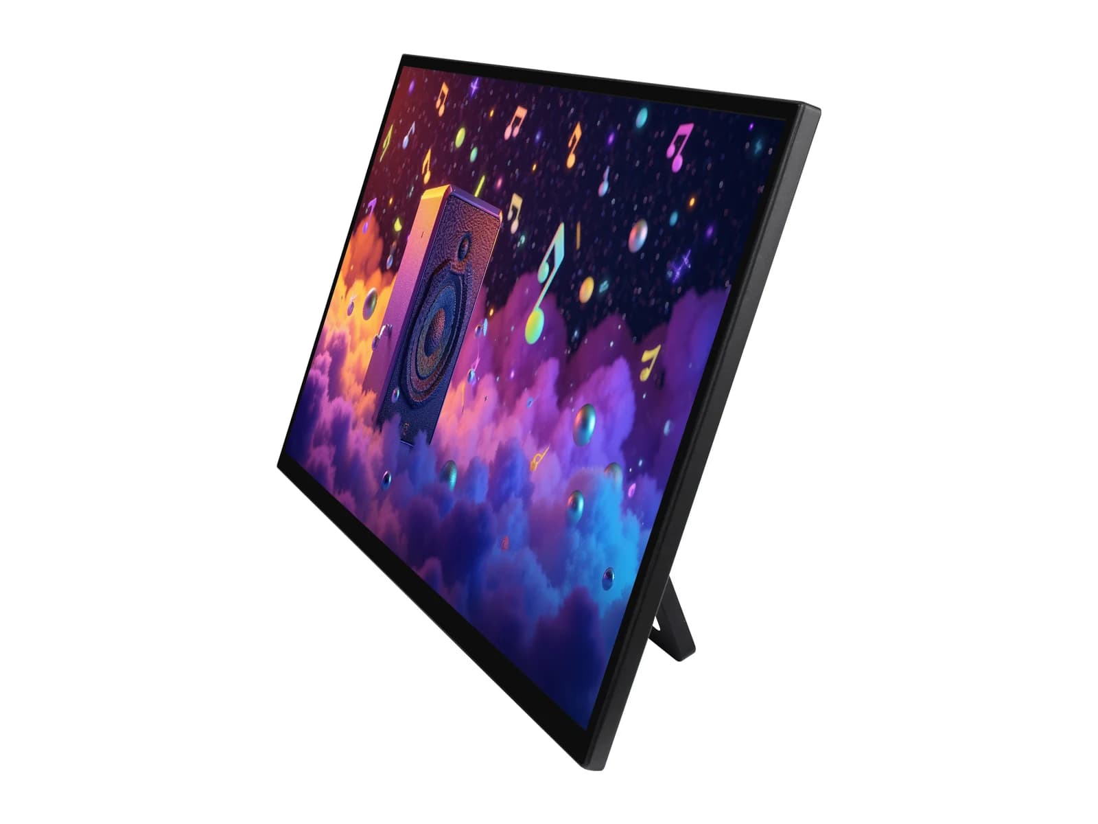 18.5 inch Luckfox touch monitor with support, 1920×1080 resolution, 120 Hz update speed, Mini HDMI/type C display ports, IPS