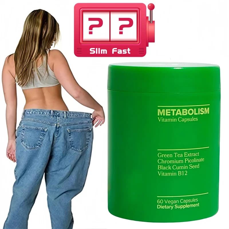 Green Tea Supplement Curb Cravings Vegan Capsules Vitamin B12 Antioxidant Metabolism Support Slimming pills Burn fat Detoxification
