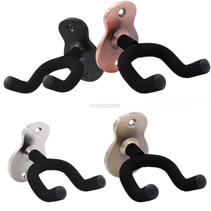 1 pz gancio per chitarra in metallo gancio per montaggio a parete supporto antiscivolo supporto per chitarra Ukulele violino basso accessori per strumenti per chitarra