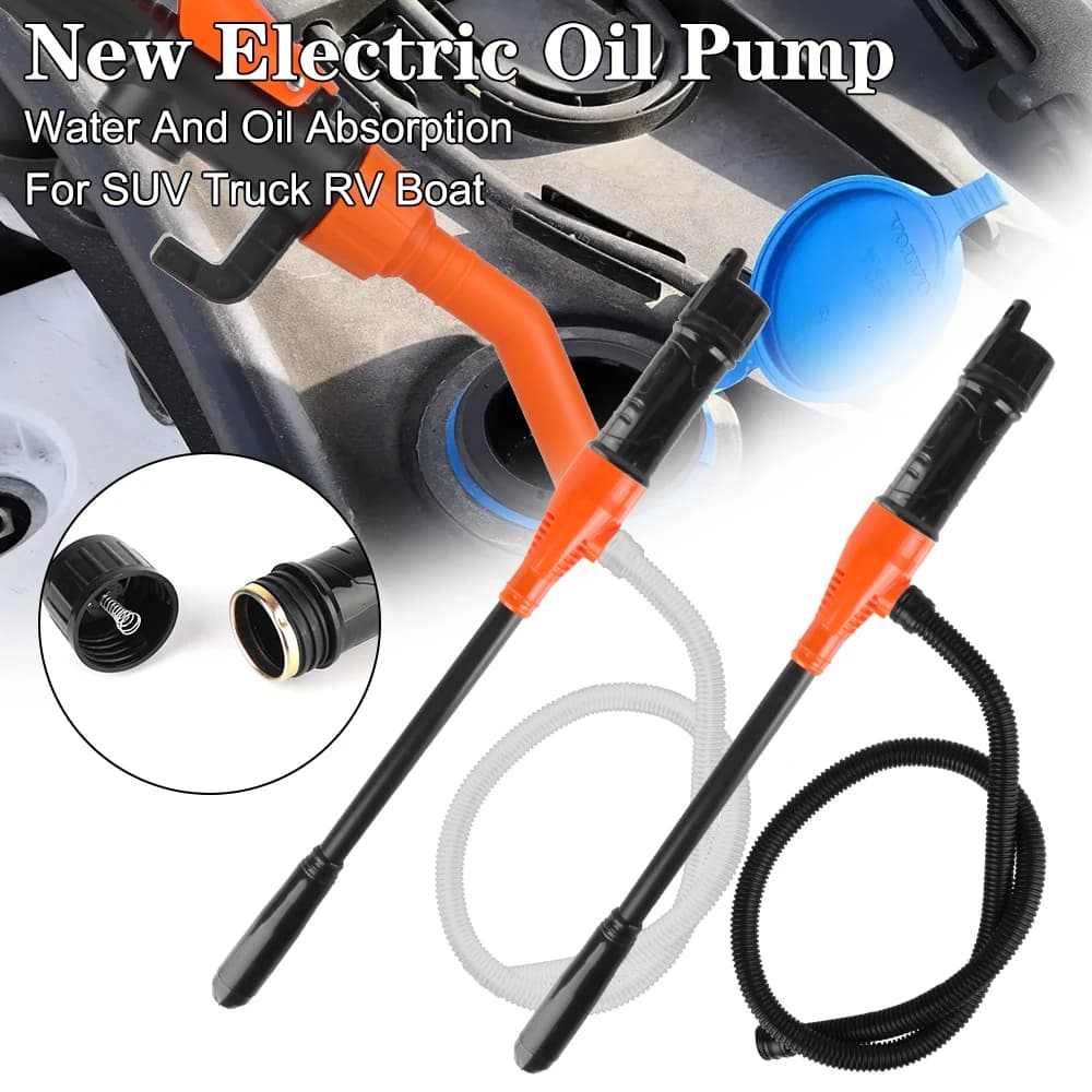 Assorbimento di acqua e olio Pompa di gasolio per auto Pompe elettriche automatiche per vuoto Strumenti per serbatoio carburante per SUV Camion RV Barca portatile