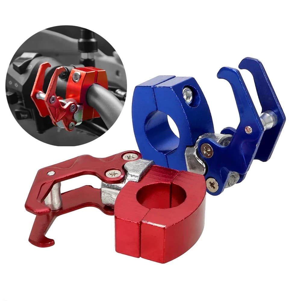 Goose hook for helmet, bike support, bag holders, aluminum clips, luggage hangs, bike fixings for handlebar 22mm