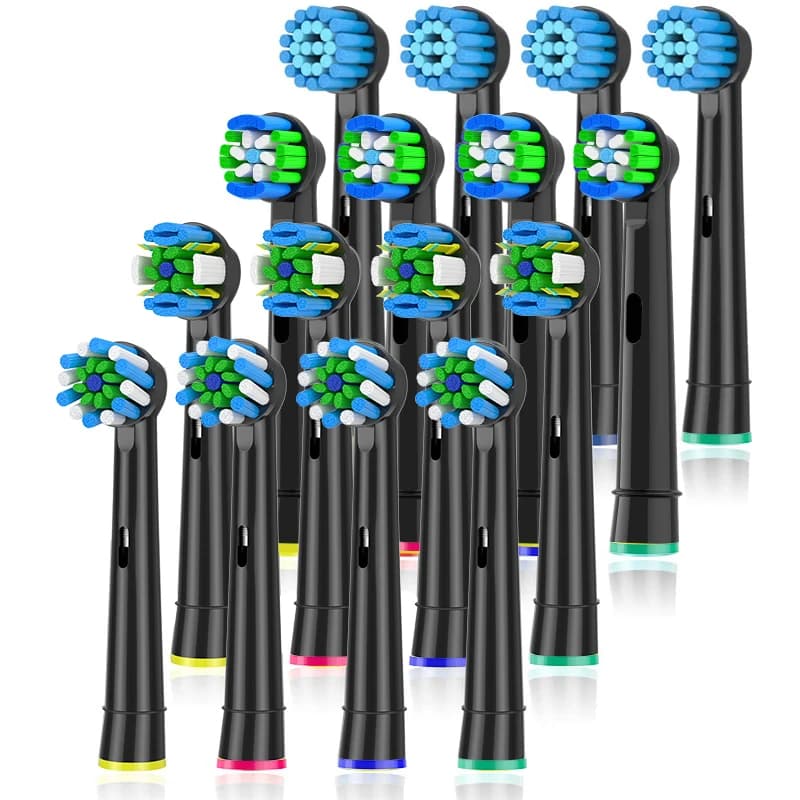 Spare heads for brush compatible with Braun Oral b 7000/Pro 1000/9600/ 5000/3000/8000/Genius and smart electric toothbrush