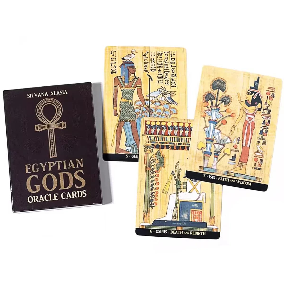 Carte Oracle degli Dei Egiziani A 36 giochi di Borad del mazzo dell'edizione di divinazione inglese