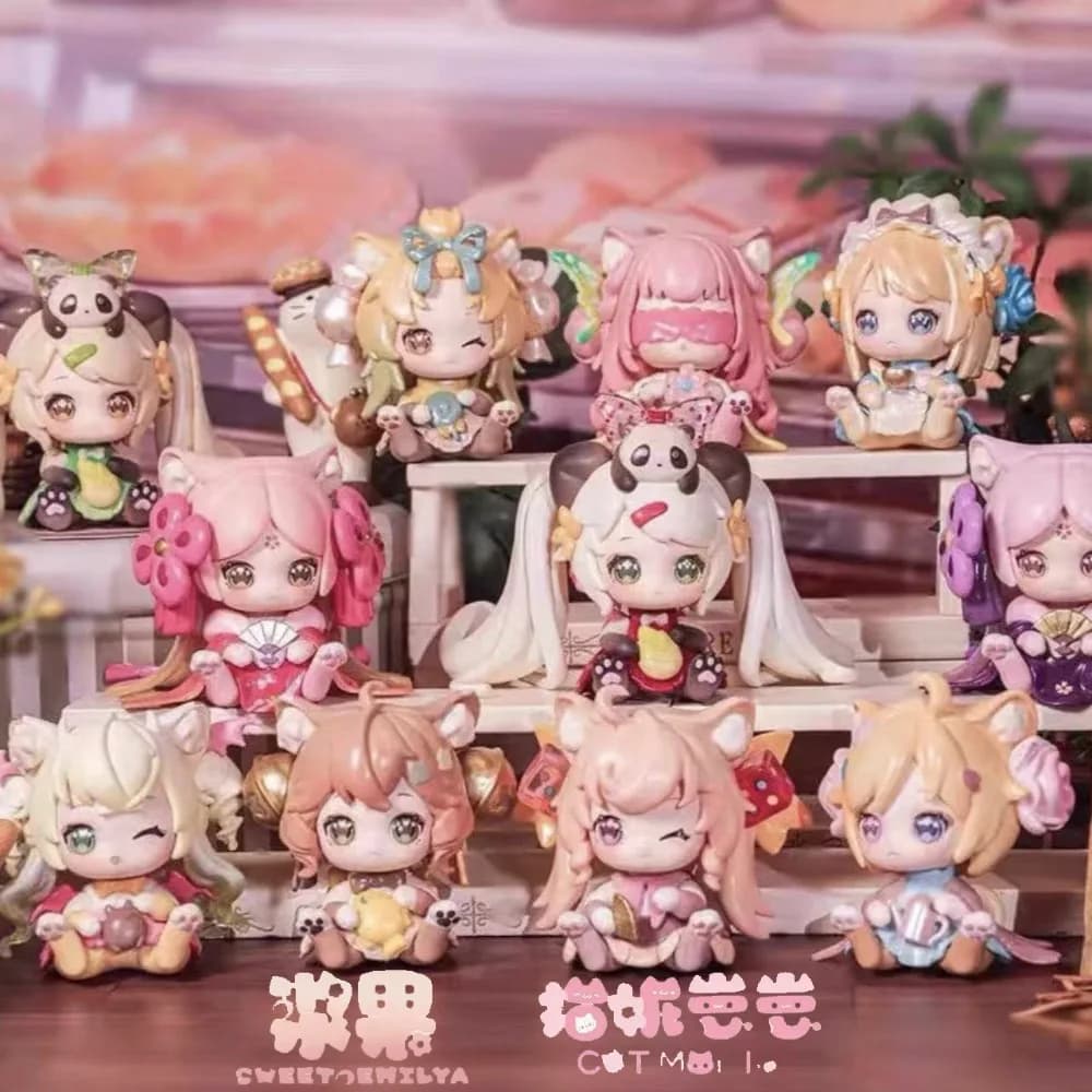 MONI Cat Ni Zai Zai Kitten Studio Series Blind Box Figurine Regali di Compleanno Giocattoli di Tendenza Ornamenti Cartoon Fai da Te Catgirl Kitten