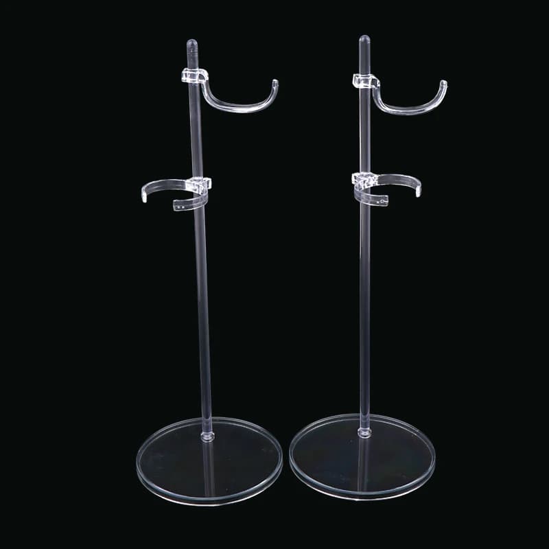 #5Pcs Doll Holding Stand Dollhouse Adjust Universal Doll Display Rack Transparent Racks Mannequin Model Stand Doll Dress Support