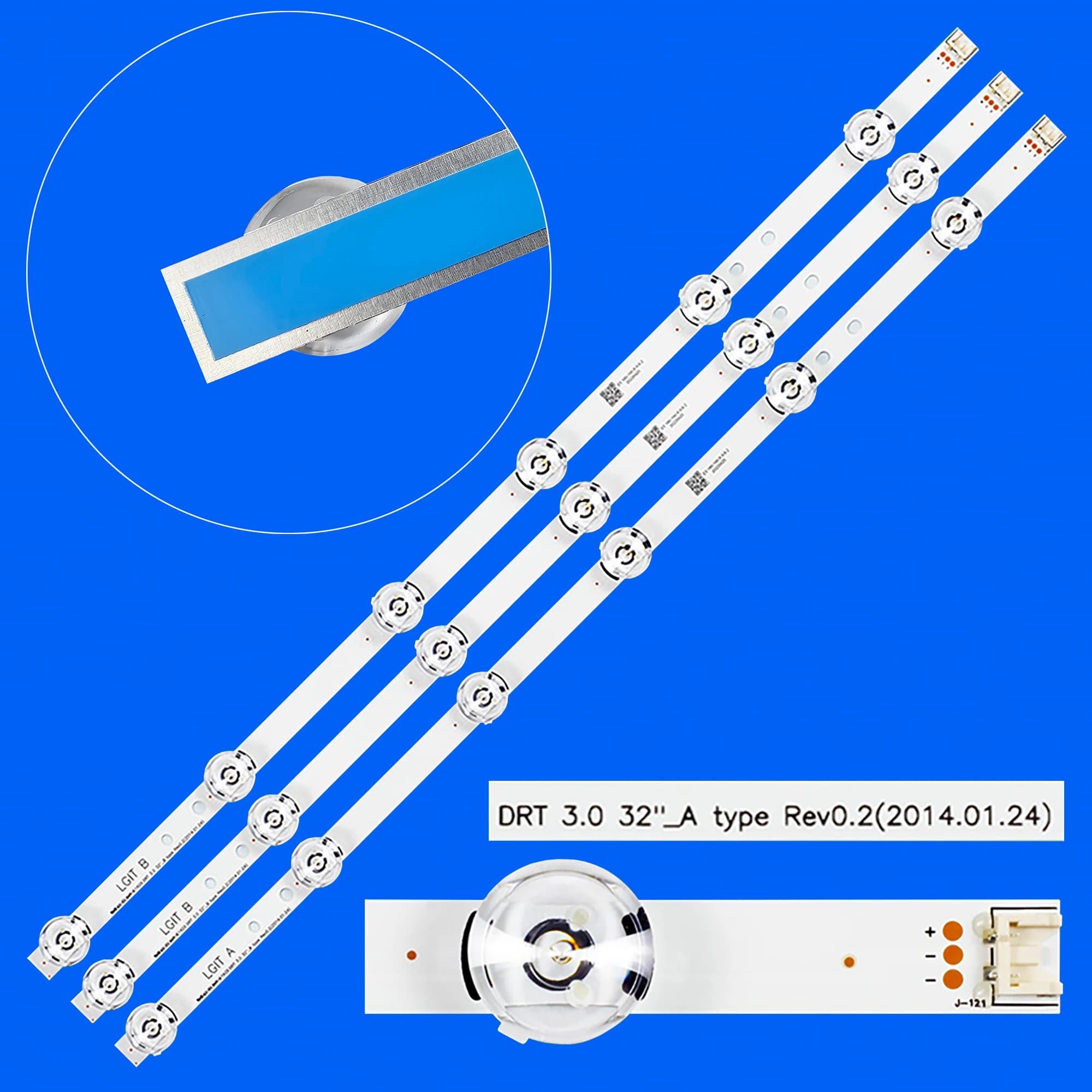 Striscia di retroilluminazione a LED per 32LF560V 32LY330C 32LF5800 32LY755H 32LY760H 32LF630V 32LF6310 32LF6319 32LF650V 32LX530S 32LX541H