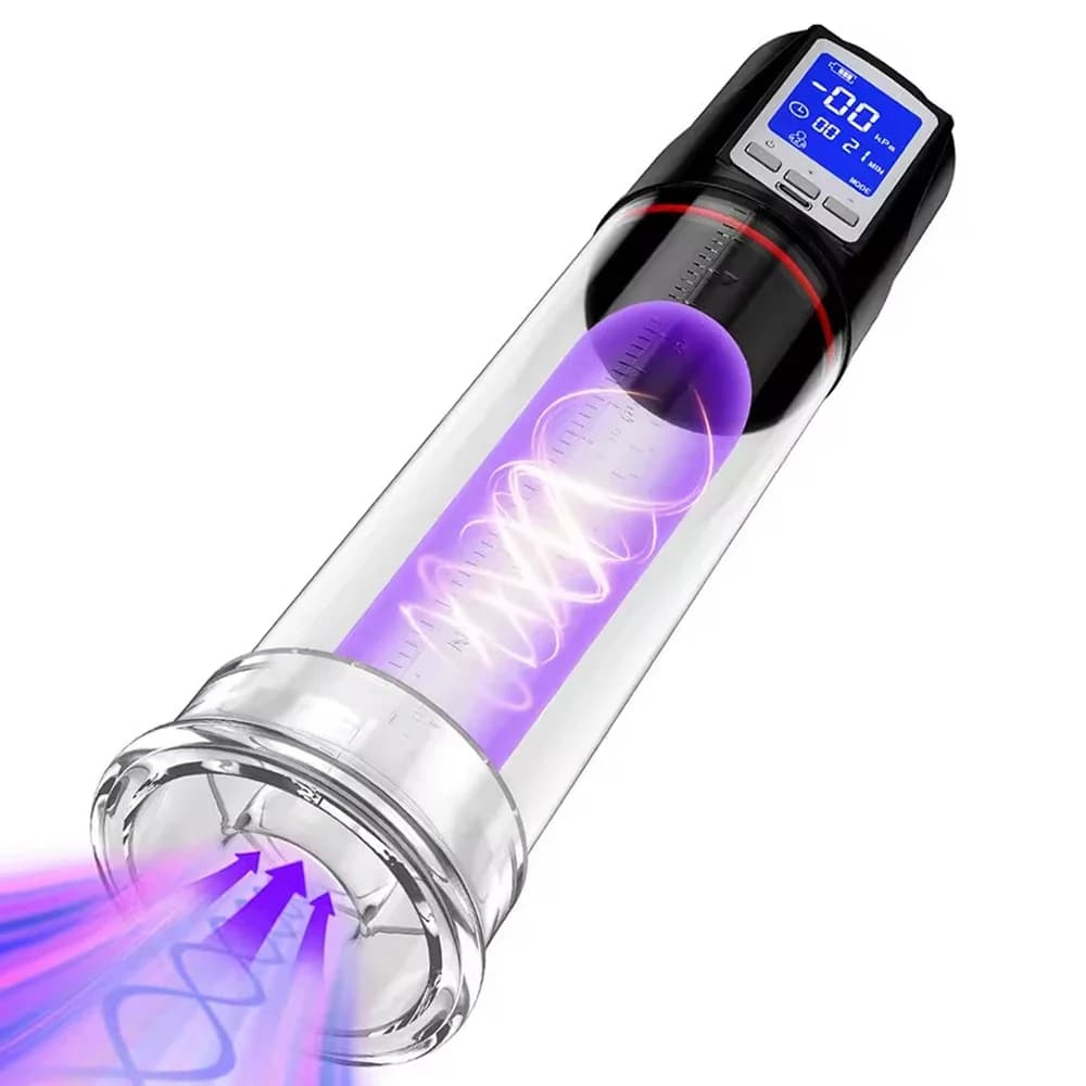 Penis Pump Automatic Vacuum Suction Electric Male Delay Enlargement Glans Blowjob Masturbation Adult Sex Toys for Men 18+