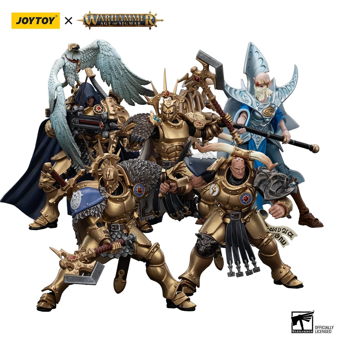 JOYTOY 1/18 Action Figure AGE OF SIGMAR Stormcast Eternals The Blacktalons Collezione Anime Modello Militare