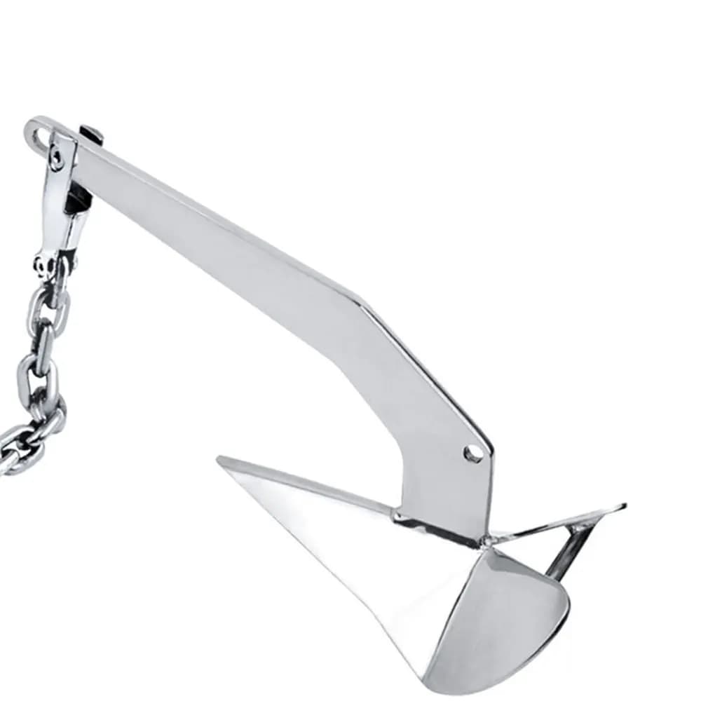 Delta Boat Anchor 8/10/15KG 316 Stainless Steel High Holding‑Power Marine Mooring for Yacht Fishing Boat Saltwater Vessel