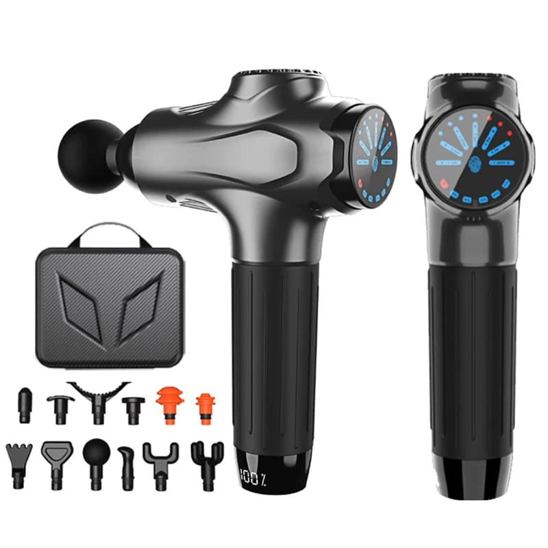 12 Head Professional Massage Gun for Intelligent Massage Body Back Back Gun for Portable Portable Massage Gun for Muscle Relaxation