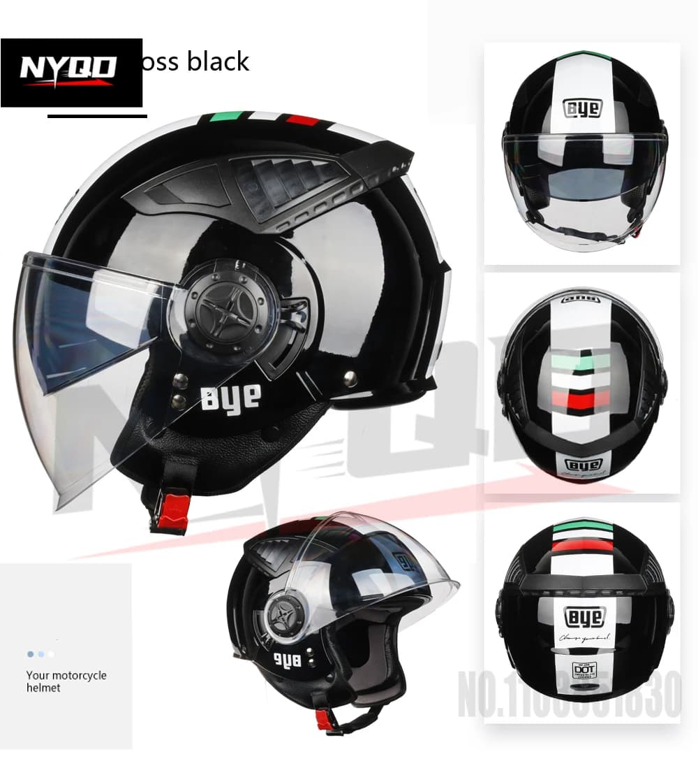 BYE 256 motorcycle helmet, motorcycle helmet 3/4 bike helmet electric bike helmet motorcycle