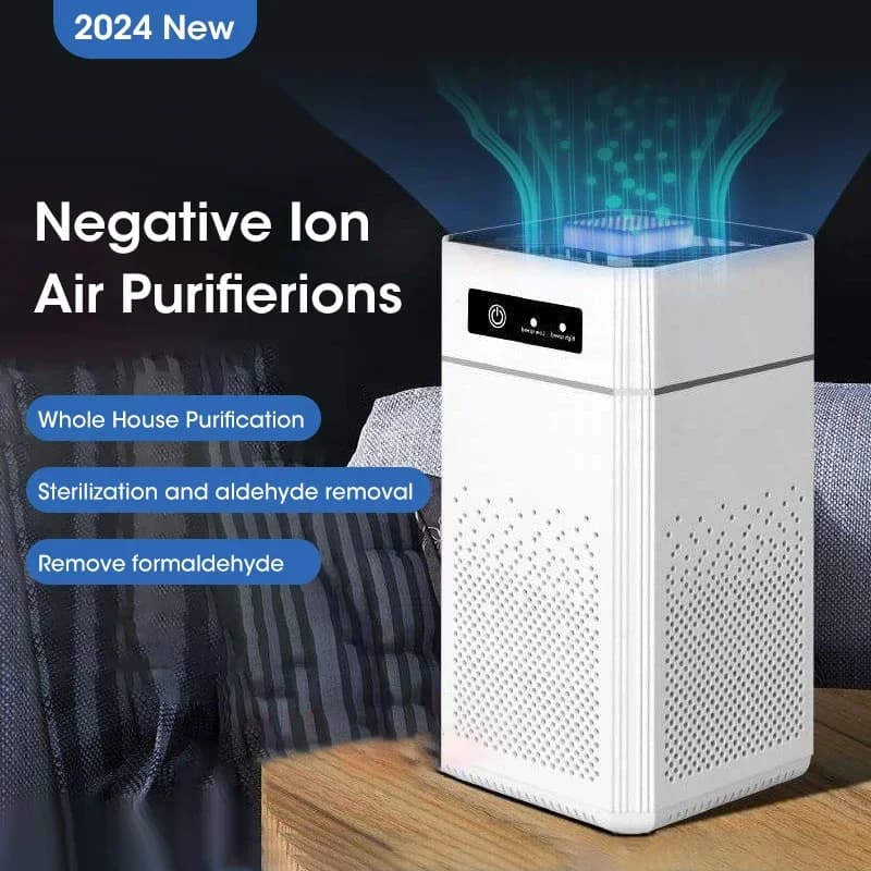 Protable air filter smoke odor generator for home use for car room kitchen with replaceable HEPA filter