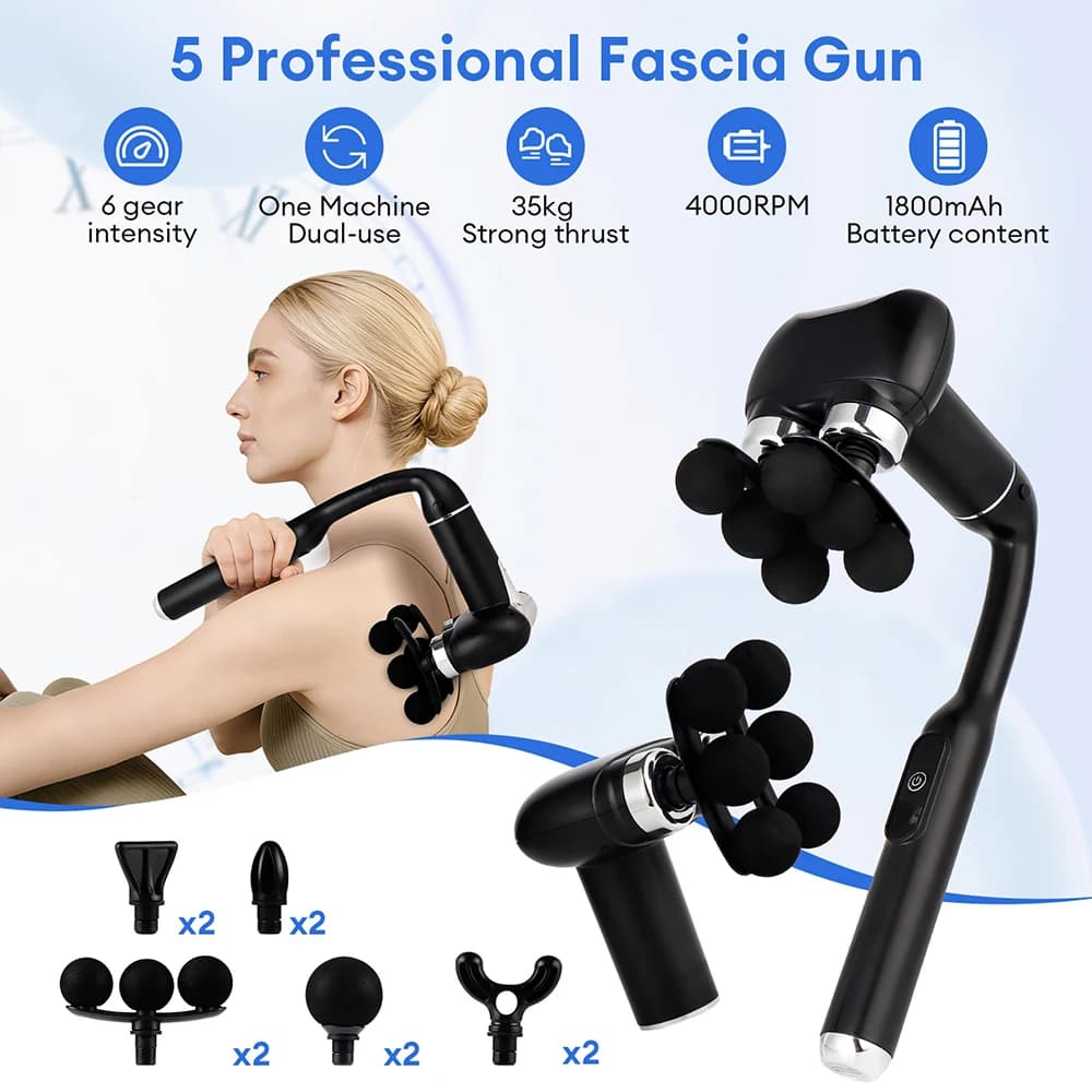 High Frequency Vibration Portable Intelligent Massage Gun for Body, Collo, Spalle, Life and Back - Fascinating Massage