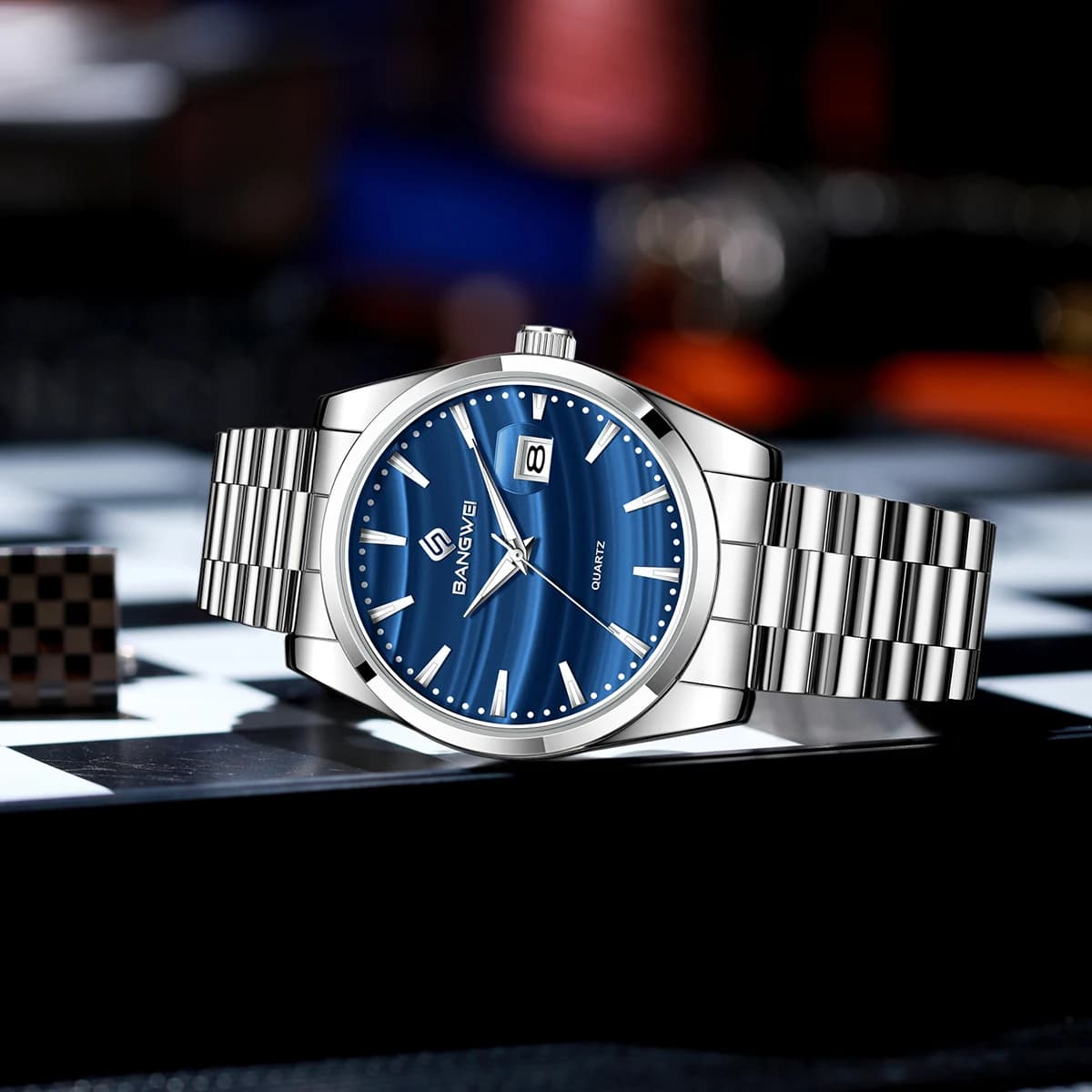 LIGE New Fashion Men's Wrist Watch Colorful Quartz Waterproof Luminous Date Week Watches Men's Watch Stainless Steel Reloj Men's Watch
